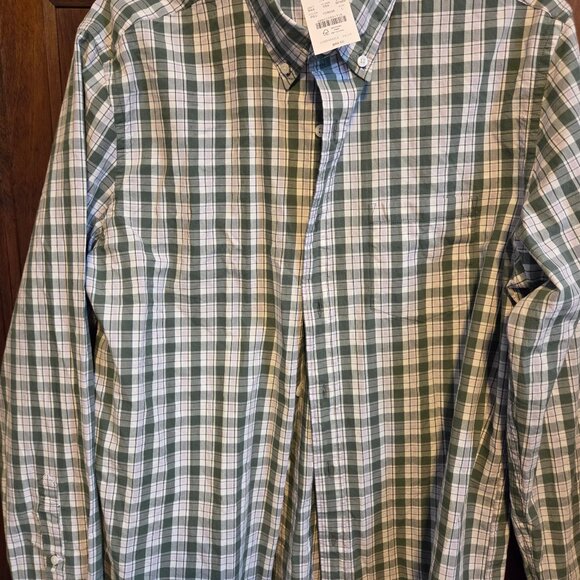 Men's J  Crew Flex Washed Plaid Shirt - Picture 1 of 3